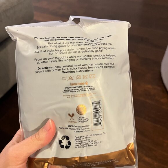 Daily Concepts Daily Hair Wrap Towel - Picture 2 of 2